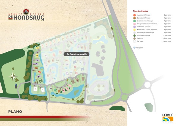 Plano de Dormio Resort De Hondsrug