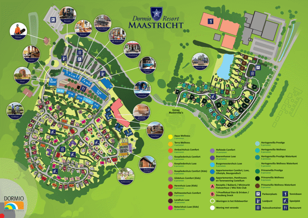 Plattegrond van Dormio Resort Maastricht