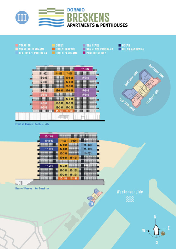 Map of the building Pharos III Map of the building Pharos III