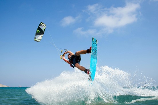Kitesurfen op het strand van Berck-sur-Mer