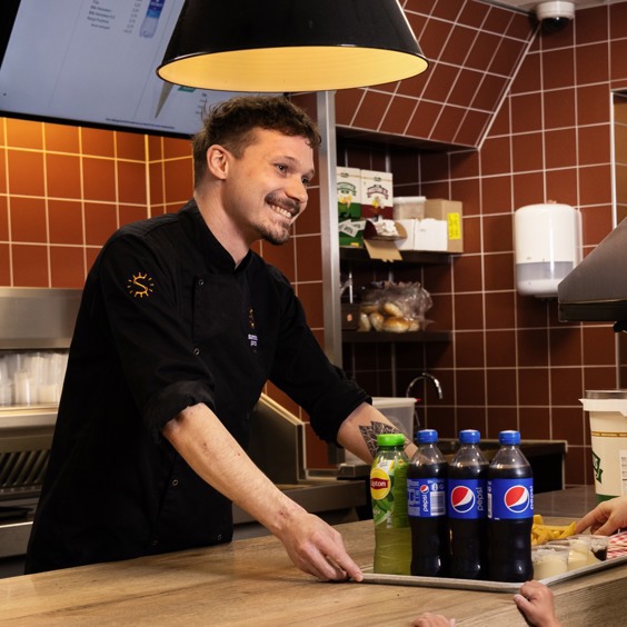 Lekkere snack bij de snackbar