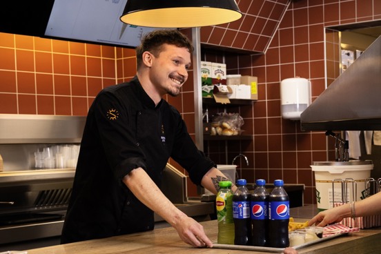 Lekkere snack bij de snackbar