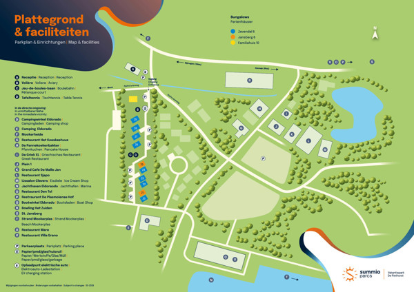 Plattegrond van Summio Vakantiepark De Riethorst