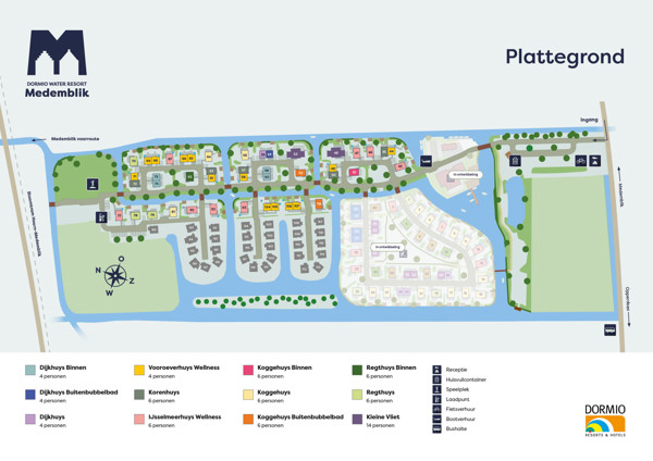 Plattegrond van Dormio Water Resort Medemblik
