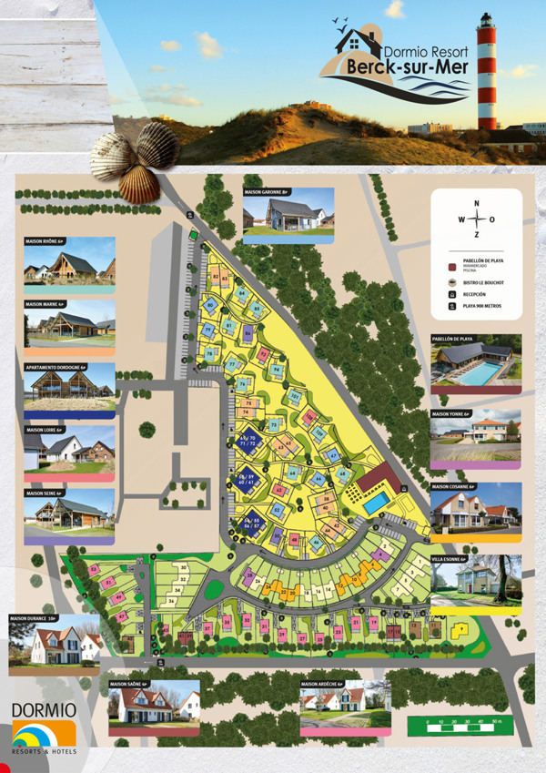 El plano de Dormio Resort Berck-sur-Mer El plano de Dormio Resort Berck-sur-Mer