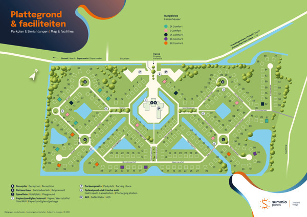 Plattegrond Summio Zeeland Village in Scharendijke