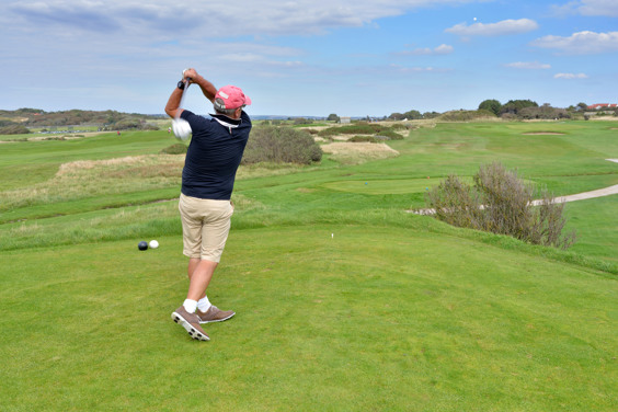On a golf break in the popular golfing region of northern France