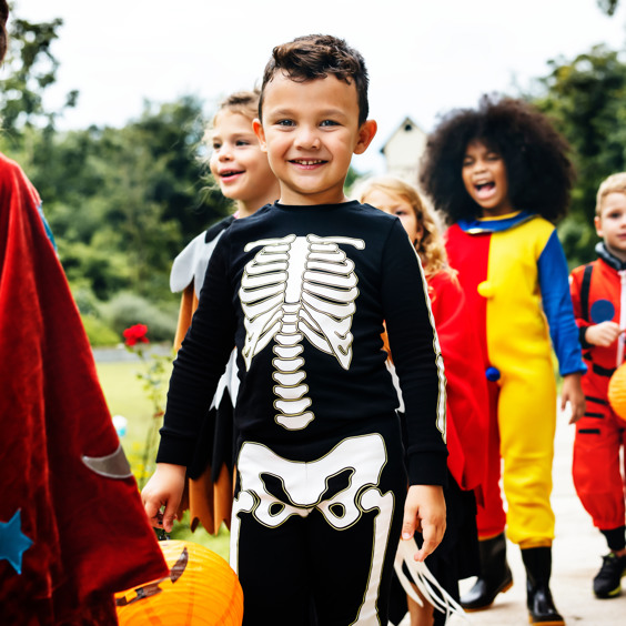 Verkleed op pad tijdens Trick or Treat