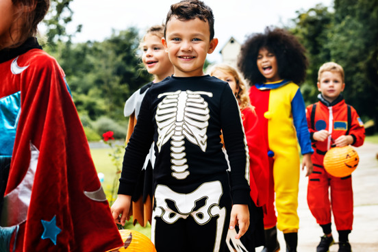 Verkleed op pad tijdens Trick or Treat