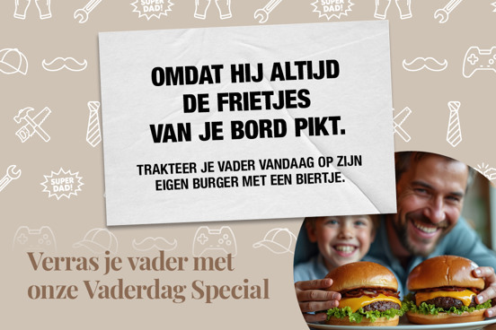 Verras papa deze Vaderdag!