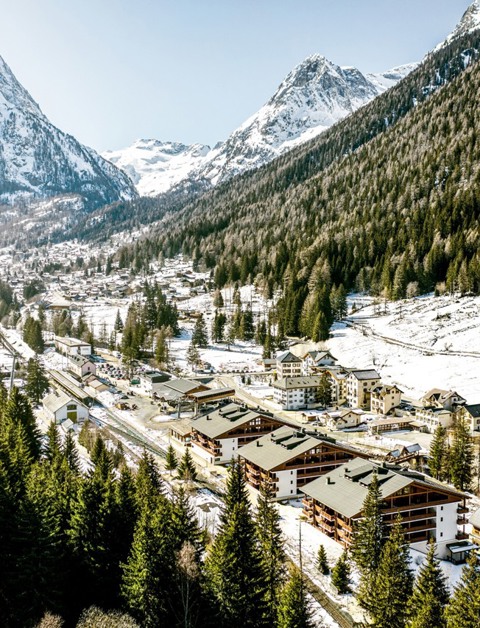 Winter resortbeeld