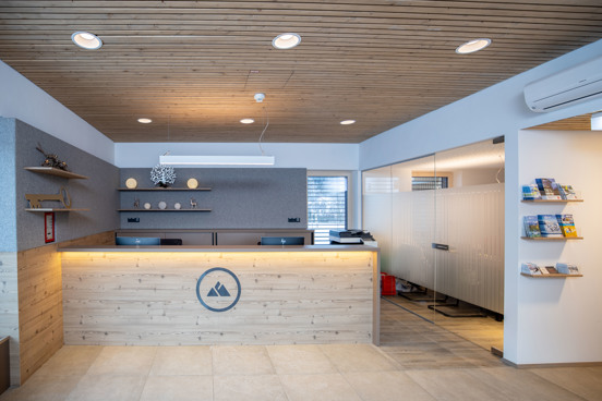 Receptie van Dormio Aparthotel Hinterstoder