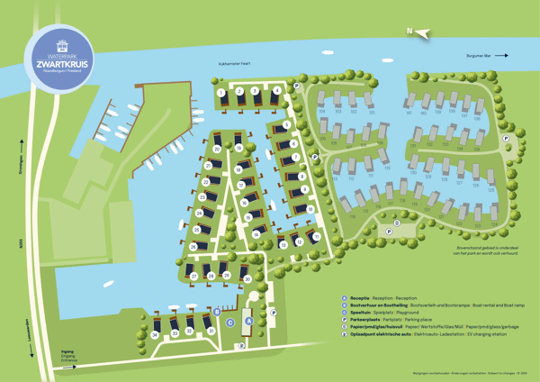 Plattegrond van Waterpark Zwartkruis