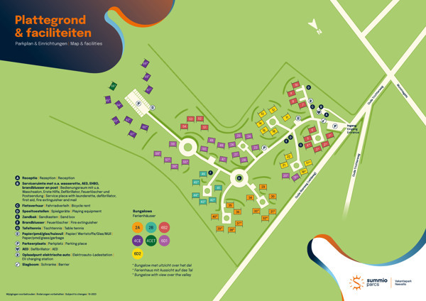 Plattegrond van Summio Vakantiepark Reevallis