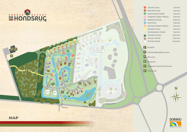 Map of Dormio Resort De Hondsrug Map of Dormio Resort De Hondsrug