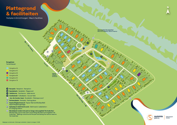 Karte des Summio Vakantiepark Zeedijk