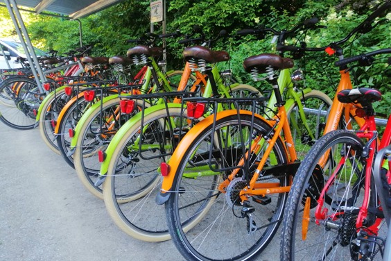 Hire a bike to explore the surroundings