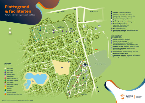 Plattegrond van Summio Vakantiepark Herperduin