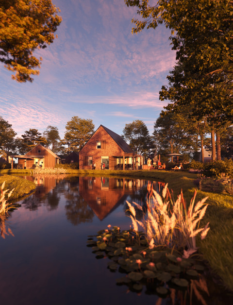 Vrijstaande vakantiewoningen
in de Drentse natuur