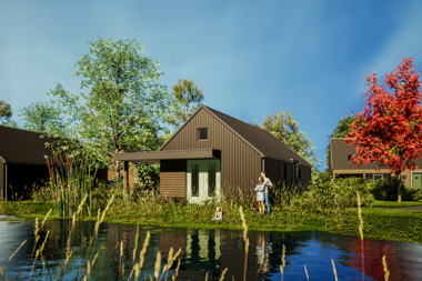 Dormio_Resort_De_Hondsrug_Artist_Impression_Zwanemeerbos_Lifestyle_4P_Exterior_002.png