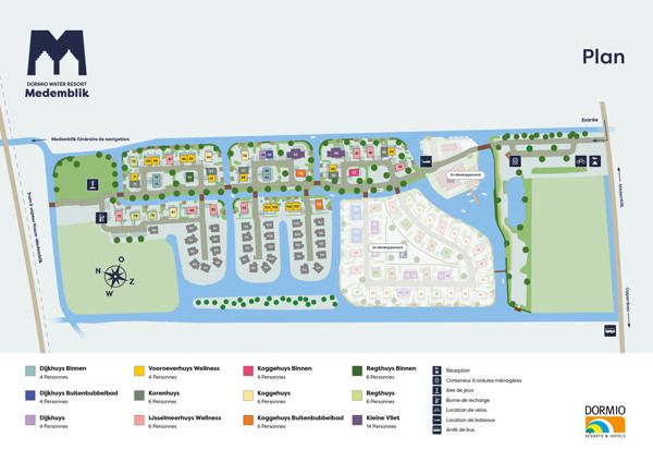 Plan du complexe Dormio Water Resort Medemblik