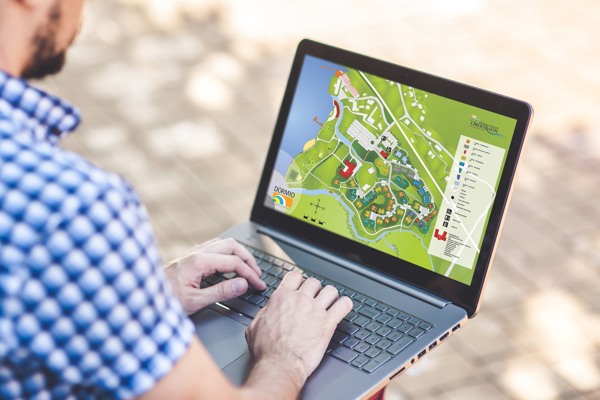 Plattegrond van het resort