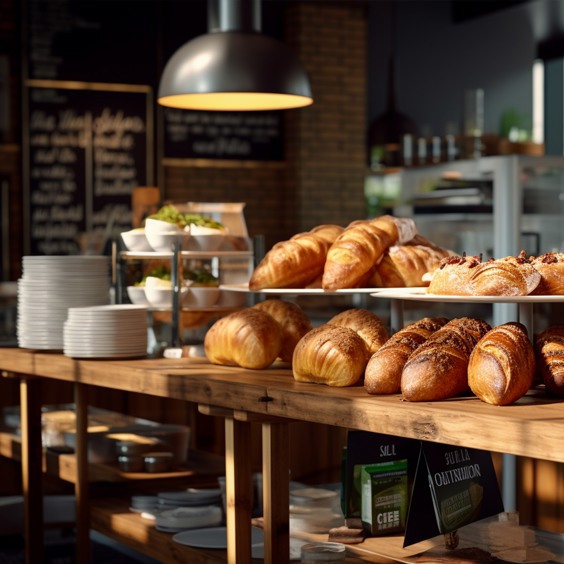 Alledaagse boodschappen bij de receptie