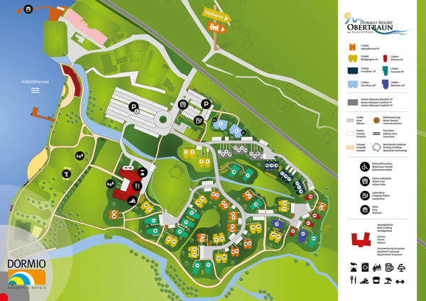 Parkplan des Dormio Resort Obertraun