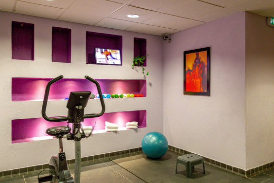 Fitnessruimte: voor de sportieve gasten
