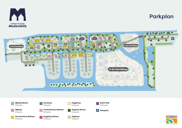 Parkplan des Dormio Resort Medemblik