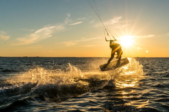 Enjoy water sports on Lake IJssel