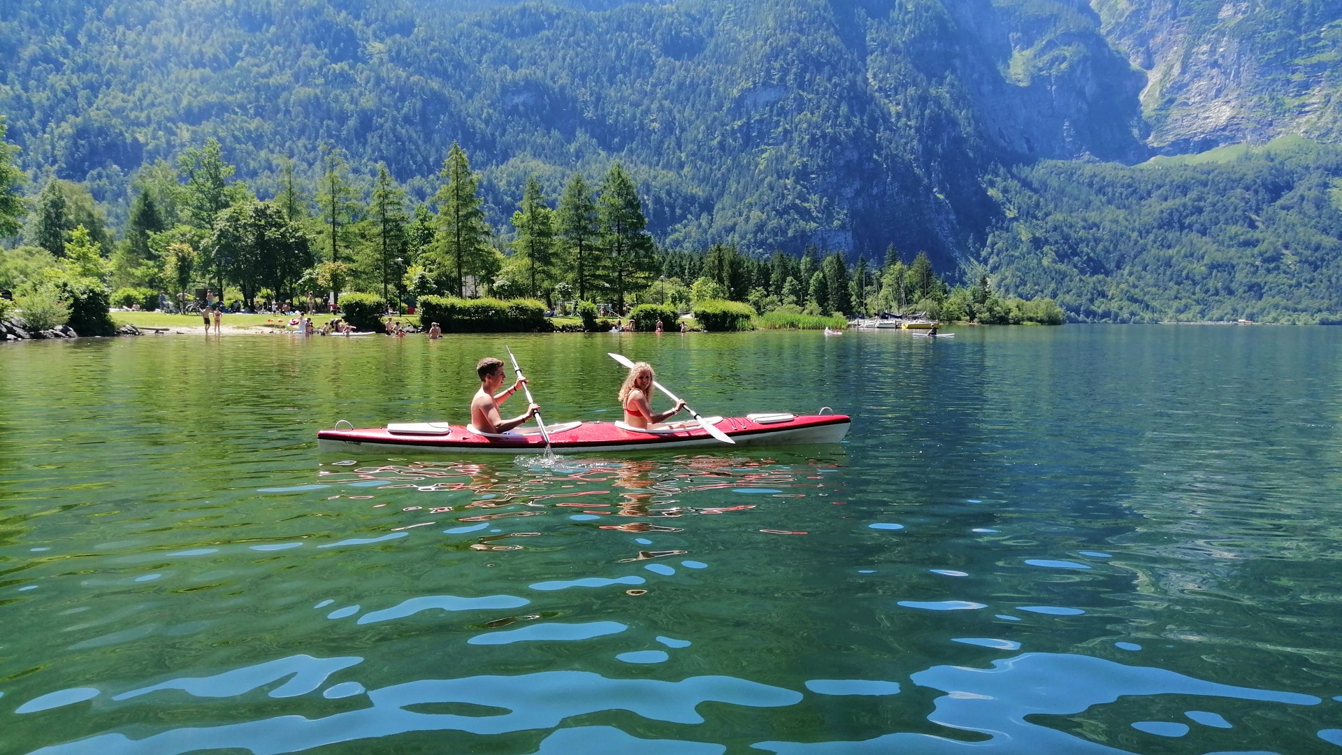 Wassersport am Hallstättersee