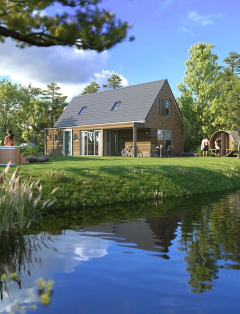 Freistehende Ferienhäuser
in der Natur bei Drenthe
