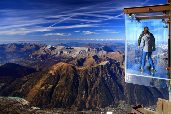 Verken de schitterende omgeving vanaf uitkijkpunt Aiguille du Midi