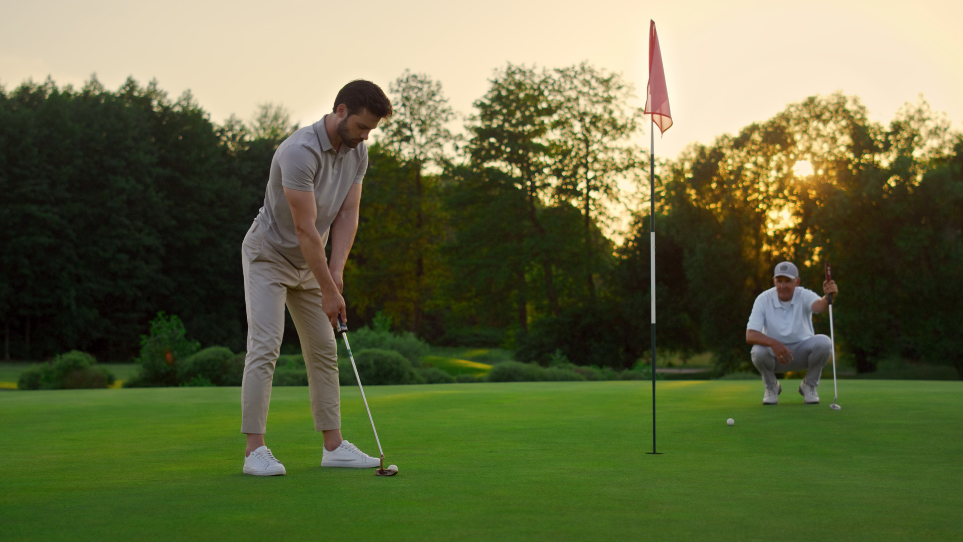 Golf op het Drentse landschap