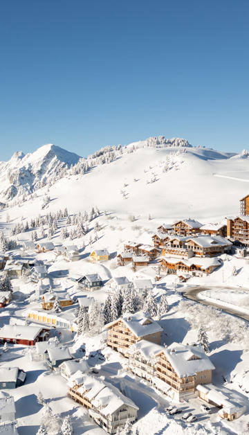 Ontdek ons sfeervolle resort in Flaine,
gelegen in de Franse Alpen