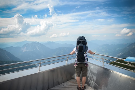 Fantastisch uitzicht vanaf Skywalk Hallstatt “Welterbeblick” over de omgeving
