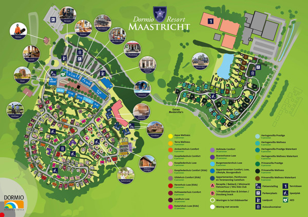 Plattegrond van Dormio Resort Maastricht