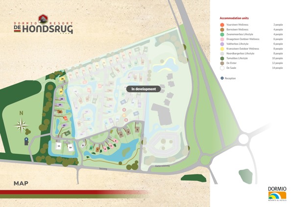Map of Dormio Resort De Hondsrug