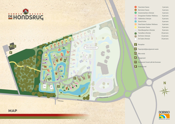 Map of Dormio Resort De Hondsrug