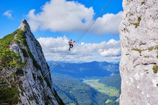 Via ferrata in Gosau: for the true daredevil