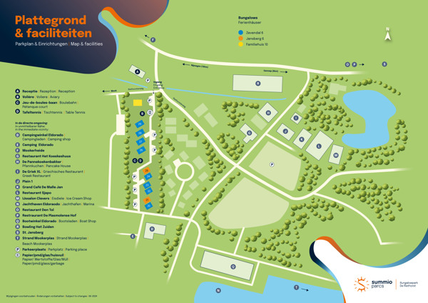 Plattegrond van Summio Bungalowpark De Riethorst